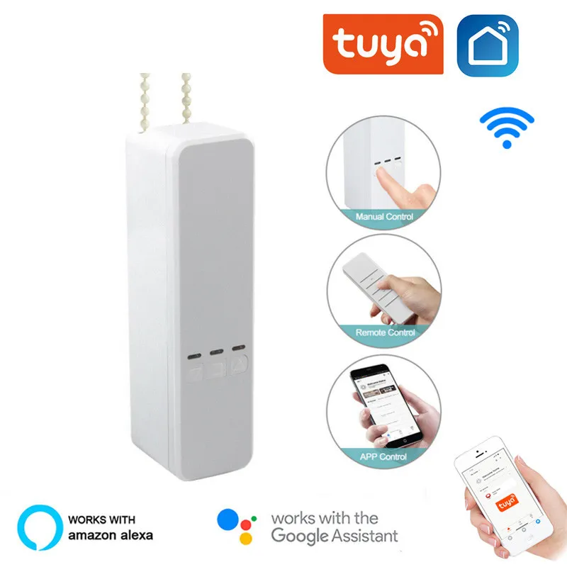 EU/US Tuya Smart Motorized Chain Roller Blinds WiFi Remote Voice Control Shade Shutter Drive Motor With Alexa Google Smart Home
EU/US Tuya Smart Motorized Chain Roller Blinds WiFi Remote Voice Control Shade Shutter Drive Motor With Alexa Google Smart Home