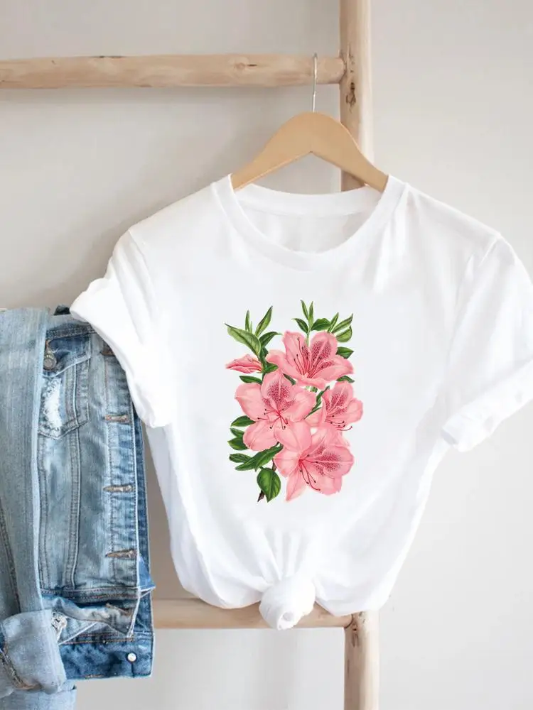 Short Sleeve Flower New Cute 90s Fashion Tee Clothing Print Clothes Women Tshirt Female Top Casual Summer Graphic T-shirt
Short Sleeve Flower New Cute 90s Fashion Tee Clothing Print Clothes Women Tshirt Female Top Casual Summer Graphic T-shirt