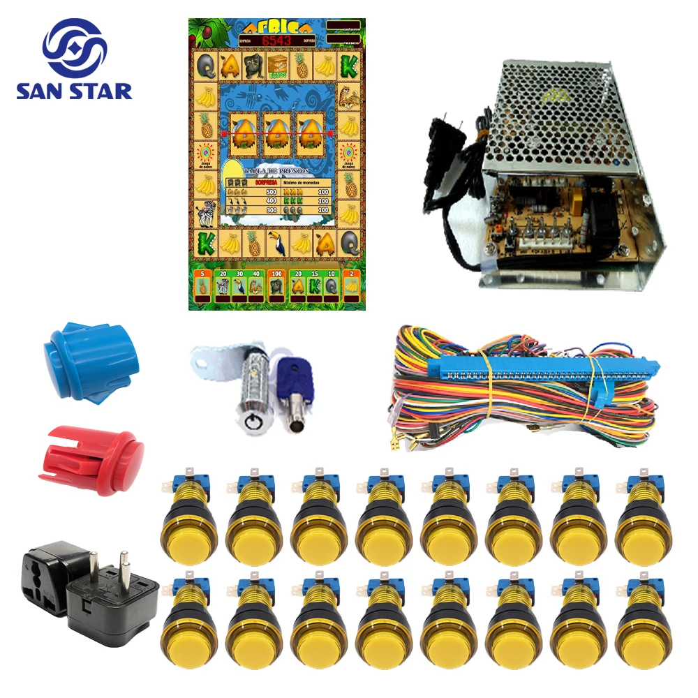 Africa Jungle Mario Kit With israeli plug Vertical Casino Arcade Game Red PCB 40-96% Slot Game Board Mario Game Machine
Africa Jungle Mario Kit With israeli plug Vertical Casino Arcade Game Red PCB 40-96% Slot Game Board Mario Game Machine