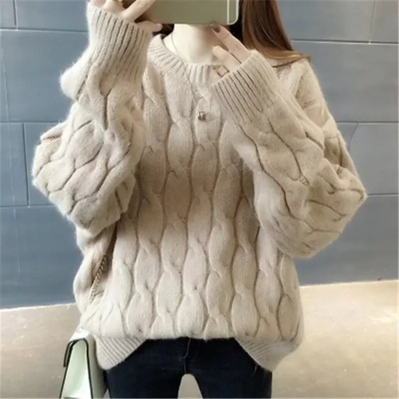 New in O-Neck Twisted Sweater Women 2020 Autumn Winter Fashion Long Sleeve Cashmere Pullovers Female Knitted Jumper Tops PZ2530
New in O-Neck Twisted Sweater Women 2020 Autumn Winter Fashion Long Sleeve Cashmere Pullovers Female Knitted Jumper Tops PZ2530