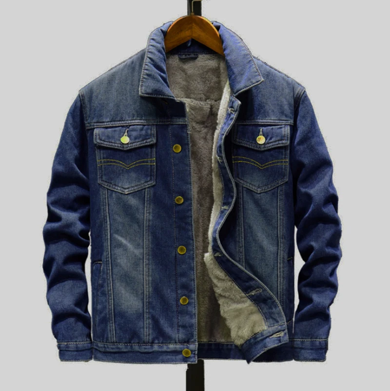 2021 New Men Winter Jean Jackets Outerwear Warm Denim Coats Men Fashion Wool Liner Thicker Winter Denim Jackets Plus Size M-8XL
2021 New Men Winter Jean Jackets Outerwear Warm Denim Coats Men Fashion Wool Liner Thicker Winter Denim Jackets Plus Size M-8XL