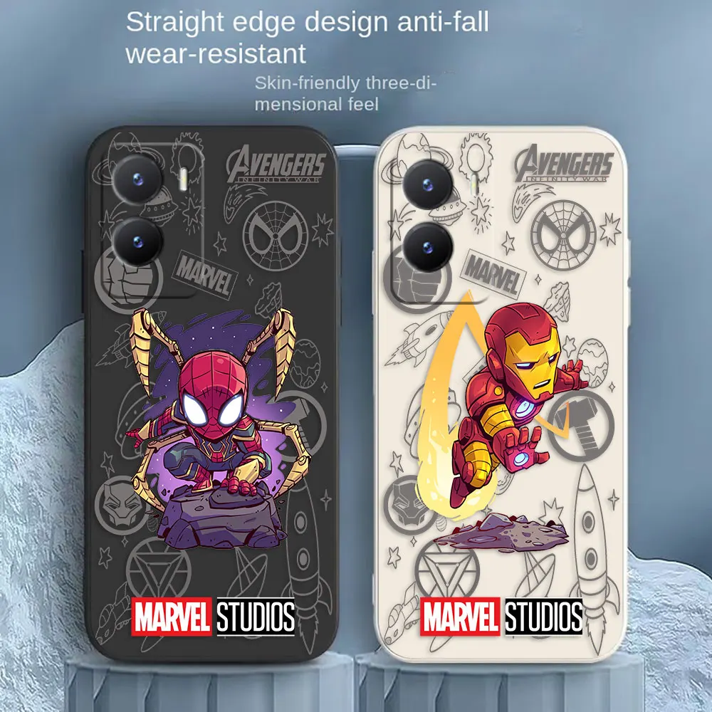 Cartoon Funny Spider-Man Iron Man Phone Case For VIVO Y55S Y31 Y33S Y55 Y35 Y51S Y52S Y53S Y66 Y73S Y77 5G Y85 Y93 Case Funda
Cartoon Funny Spider-Man Iron Man Phone Case For VIVO Y55S Y31 Y33S Y55 Y35 Y51S Y52S Y53S Y66 Y73S Y77 5G Y85 Y93 Case Funda