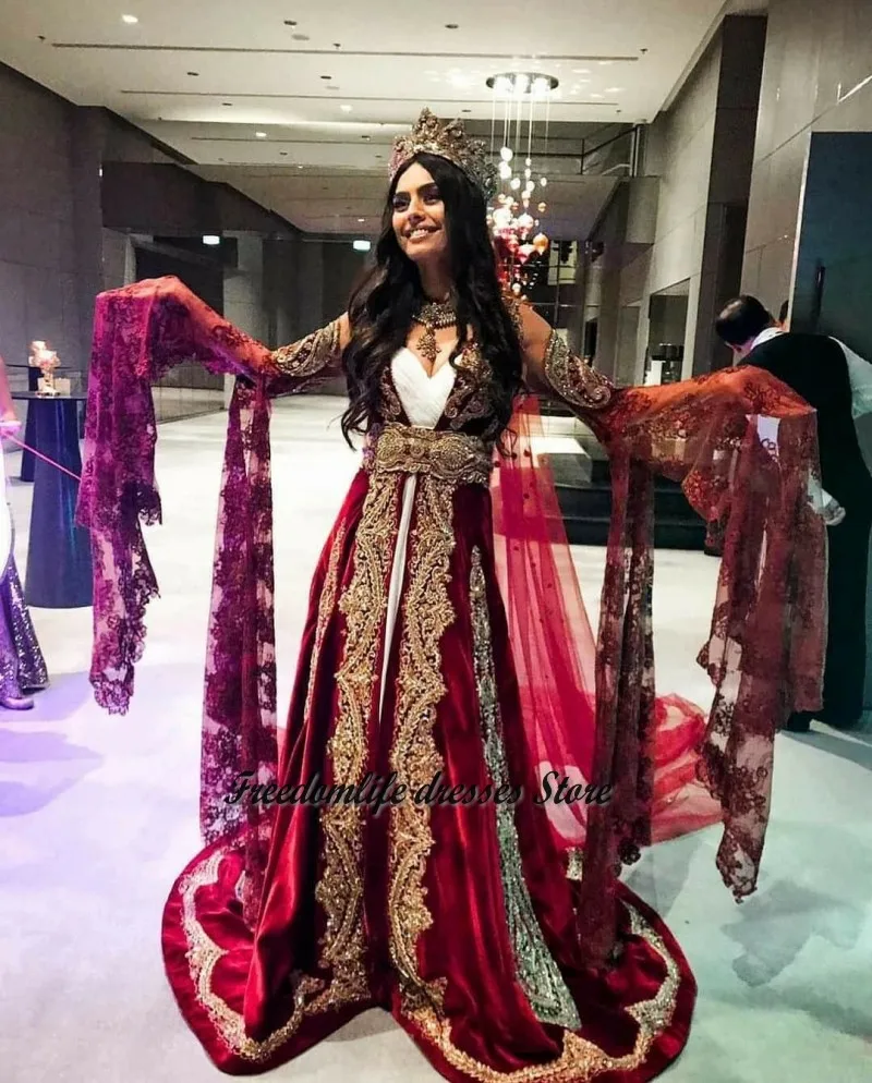 Formal Burgundy Caftan Evening Dress For Women Party Long Sleeve Applqiue Beading Prom Gowns Marocain robe de soirée de mariage
Formal Burgundy Caftan Evening Dress For Women Party Long Sleeve Applqiue Beading Prom Gowns Marocain robe de soirée de mariage