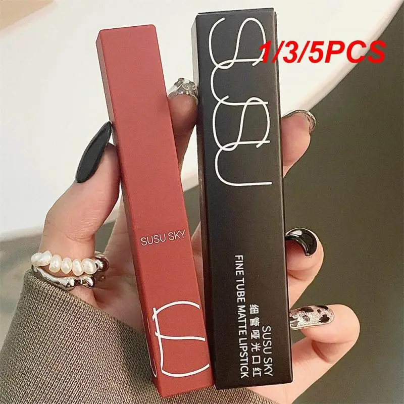 1/3/5 шт. матовая помада, текстура, матовая водостойкая и устойчивая к поту изогнутая кисть, текстура крема, стойкий блеск для губ
1/3/5 шт. матовая помада, текстура, матовая водостойкая и устойчивая к поту изогнутая кисть, текстура крема, стойкий блеск для губ