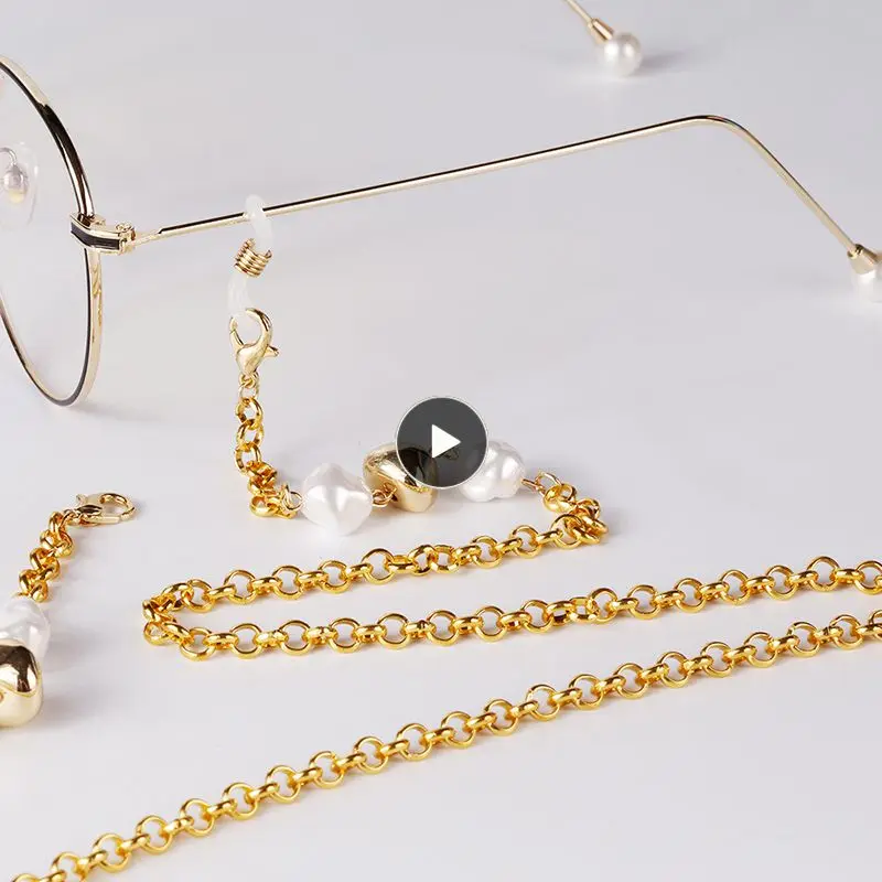 Portable Fashion Glasses Simple Pearl Eyeglass Holder Women Eye Accessories Earphone Chain Mask Hanging Chain Sunglasses Cord
Portable Fashion Glasses Simple Pearl Eyeglass Holder Women Eye Accessories Earphone Chain Mask Hanging Chain Sunglasses Cord