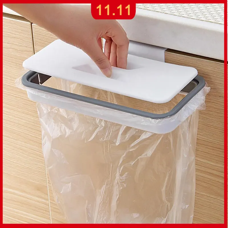 Garbage Hanging Bag Kitchen Trash Storage Rack Plastic Door Basket Hanging Trash Can Strong Load-bearing Waste Bin Gadgets
Garbage Hanging Bag Kitchen Trash Storage Rack Plastic Door Basket Hanging Trash Can Strong Load-bearing Waste Bin Gadgets
