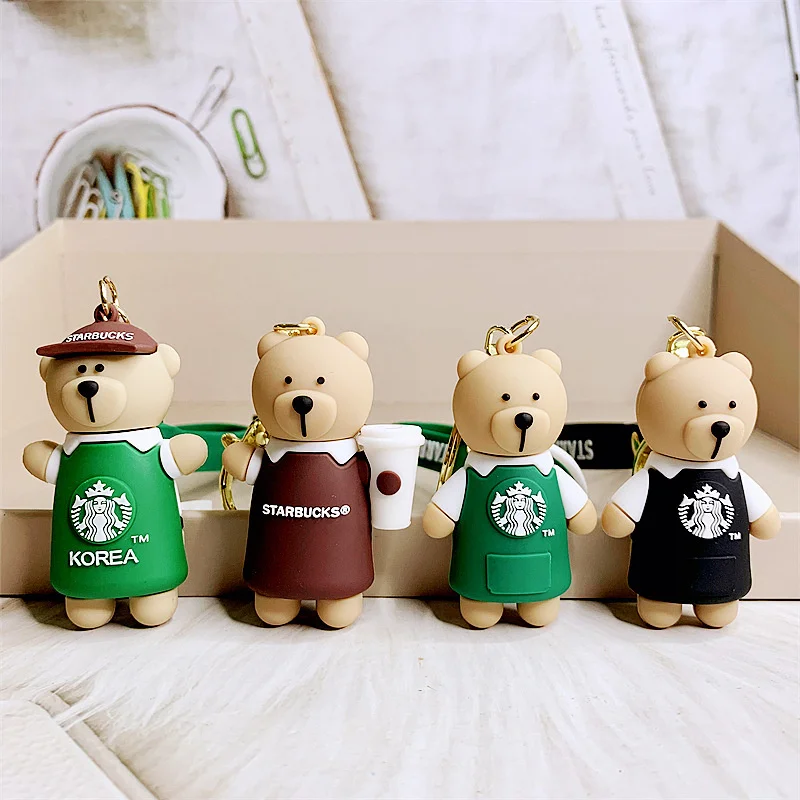 Three-dimensional cartoon keychain cute doll solid key pendant silicone bear doll car creative keychain gift decoration
Three-dimensional cartoon keychain cute doll solid key pendant silicone bear doll car creative keychain gift decoration