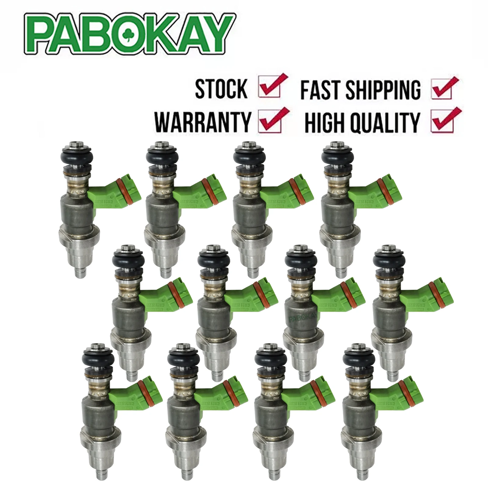 

12 pieces x fuel injector for TOYOTA AVENSIS VERSO RAV4 1AZ-FSE 2.0 LTR D4 2003-08 23209-28070 23250-28070 2325028070 2320928070