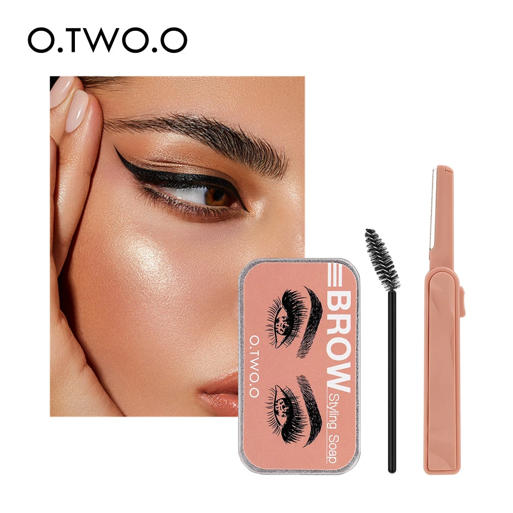 O.TWO.O Eyebrow Soap Eyebrow Wax Gel for Eyebrows Styling Makeup Soap Feathery Brow Lift Sculpt Pomade with Brush Trimmer Kit Ra
O.TWO.O Eyebrow Soap Eyebrow Wax Gel for Eyebrows Styling Makeup Soap Feathery Brow Lift Sculpt Pomade with Brush Trimmer Kit Ra