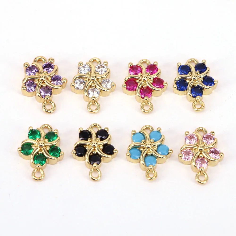 10PCS, Colorful Crystal Beads Flower Connectors Charms Gold Color Metal Finding Jewelry DIY Pendant Earring Bracelet Material
10PCS, Colorful Crystal Beads Flower Connectors Charms Gold Color Metal Finding Jewelry DIY Pendant Earring Bracelet Material