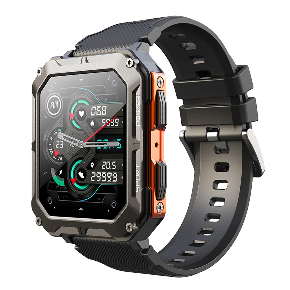 

Смарт-часы C20Pro мужские спортивные, водостойкие, IP68, Bluetooth, 35 дней в режиме ожидания