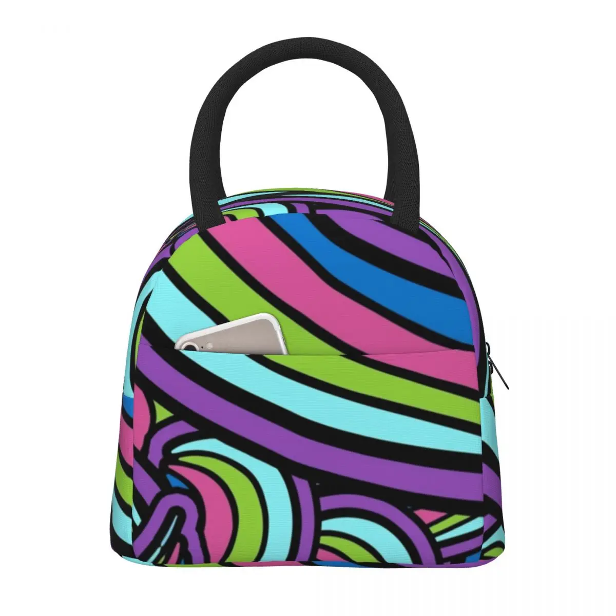 Retro Geometric 60S 70S Lunch Bag Psychedelic Art Retro Lunch Box Office Portable Cooler Bag Waterproof Print Tote Food Bags
Retro Geometric 60S 70S Lunch Bag Psychedelic Art Retro Lunch Box Office Portable Cooler Bag Waterproof Print Tote Food Bags