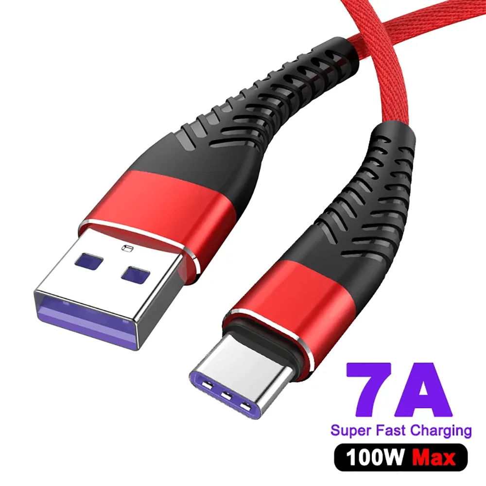 USB Type C Cable 7A 100W Mobile Phone Charger Wire For Samsung Xiaomi Redmi Realme Huawei Oneplus Data Cord Fast Charging Cable
USB Type C Cable 7A 100W Mobile Phone Charger Wire For Samsung Xiaomi Redmi Realme Huawei Oneplus Data Cord Fast Charging Cable