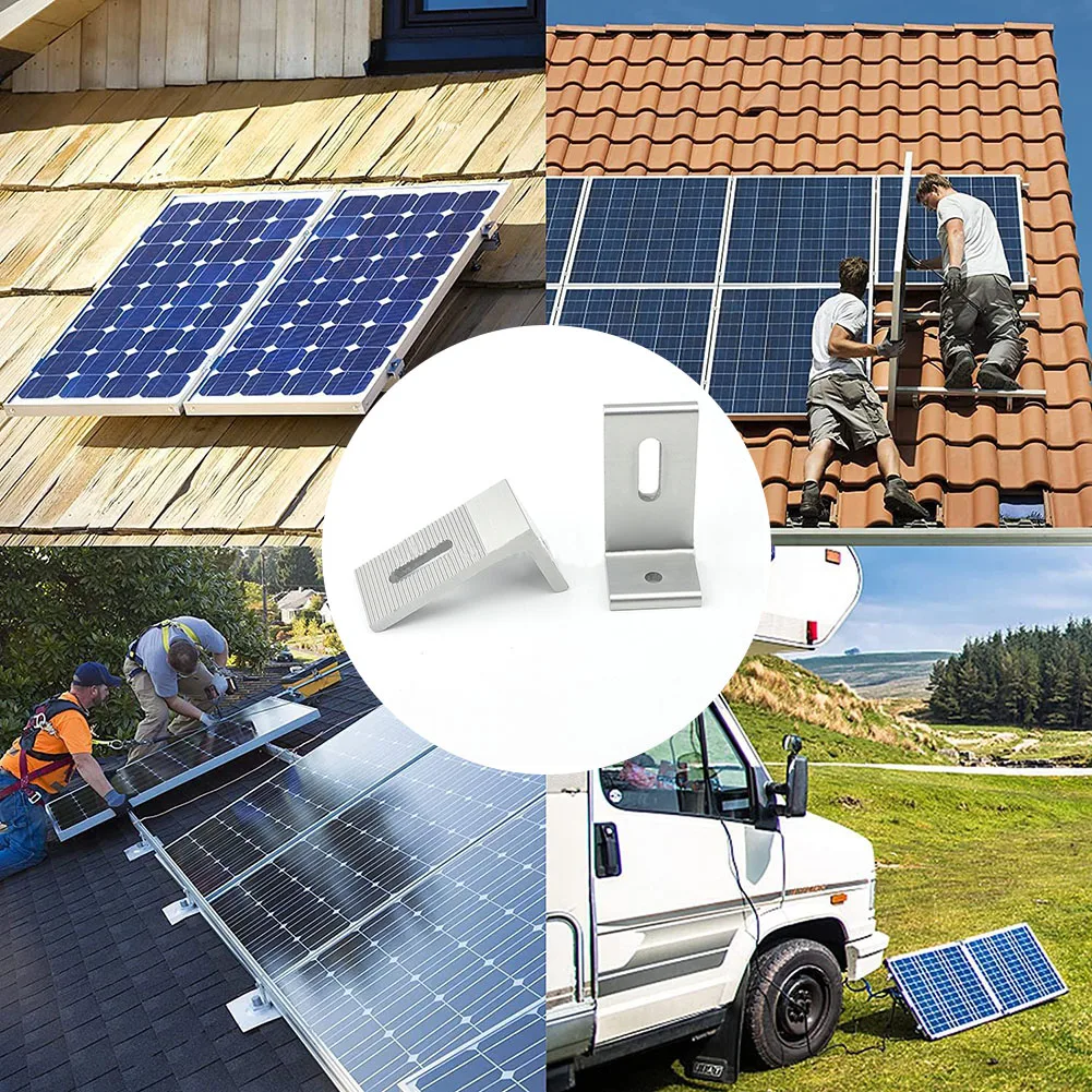 Solar Panel Mounting Brackets Photovoltaic Solar Panel Racking Mounts Accessories PV End Clamp L Bracket Aluminum Alloy
Solar Panel Mounting Brackets Photovoltaic Solar Panel Racking Mounts Accessories PV End Clamp L Bracket Aluminum Alloy
