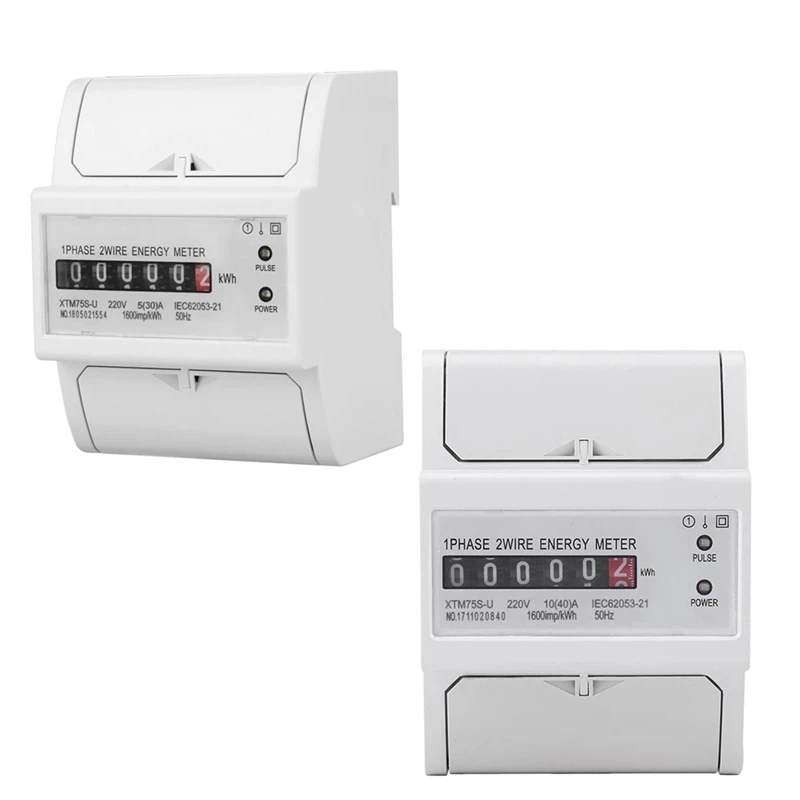 220V DIN-Rail Electric Meter, Digital 1 Phase Electric Meter 2 Wire 4P, XTM75S-U Electric Meter KWh Meter
220V DIN-Rail Electric Meter, Digital 1 Phase Electric Meter 2 Wire 4P, XTM75S-U Electric Meter KWh Meter