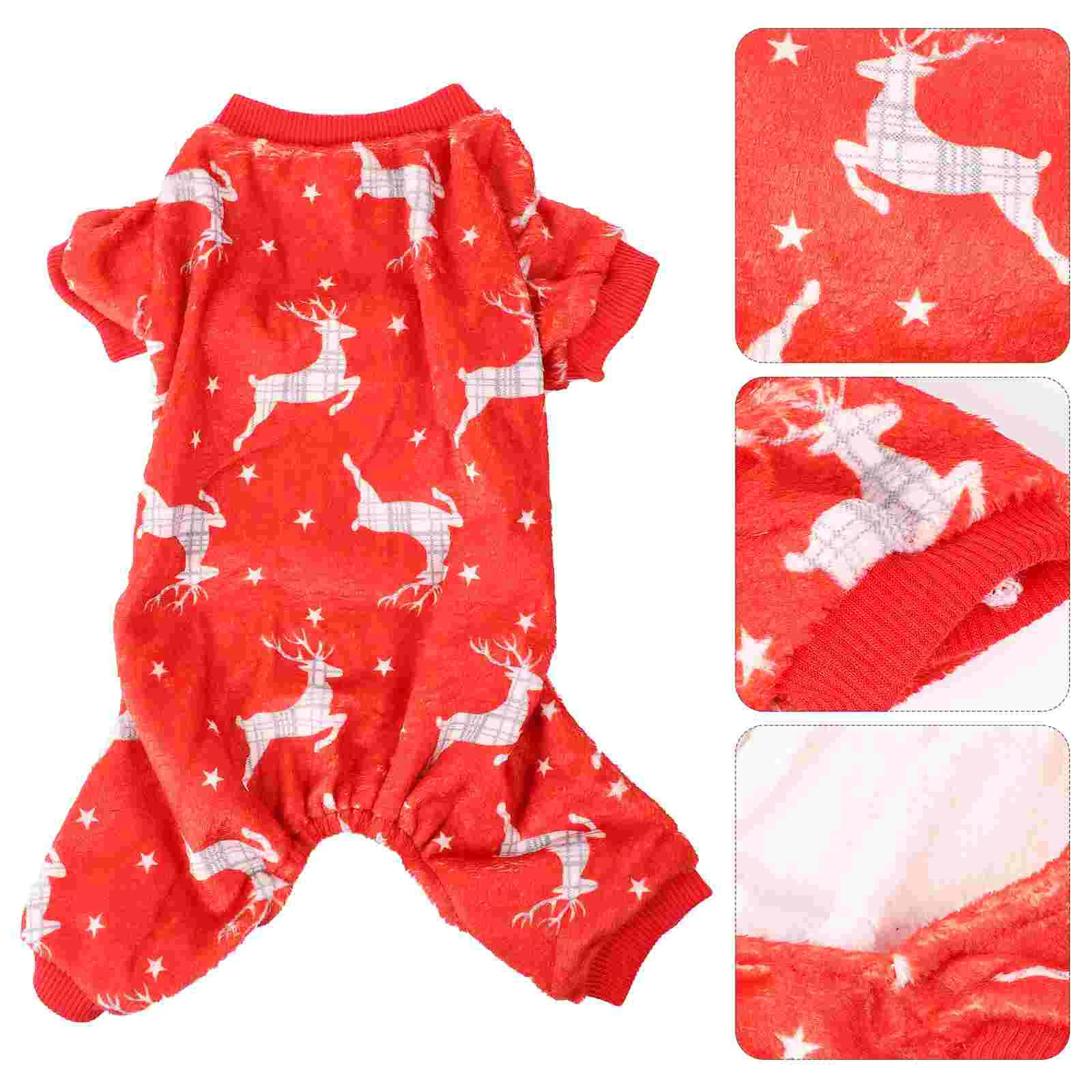 1pc Comfortable Flannel Christmas Theme Warm Dog Costume Puppy Holiday Clothes Costume Supplies
1pc Comfortable Flannel Christmas Theme Warm Dog Costume Puppy Holiday Clothes Costume Supplies