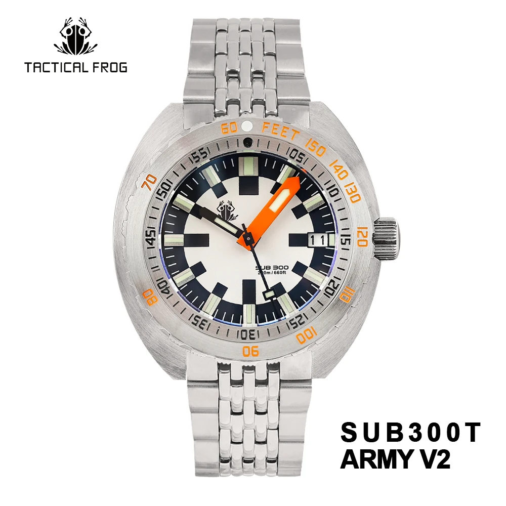 Tictical Frog Top Brand Diver Watch Men SUB300T Automatic Mechanical Wristwatch Sapphire Glass Luminous Date 200m Bracelet Retro
Tictical Frog Top Brand Diver Watch Men SUB300T Automatic Mechanical Wristwatch Sapphire Glass Luminous Date 200m Bracelet Retro