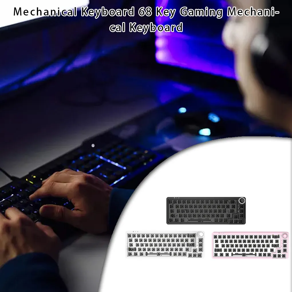 Mechanical Keyboard 68 Keys Universal Home Office Game Desktop PC Computer Key Board Replacement Gaming Upgrade Black
Mechanical Keyboard 68 Keys Universal Home Office Game Desktop PC Computer Key Board Replacement Gaming Upgrade Black