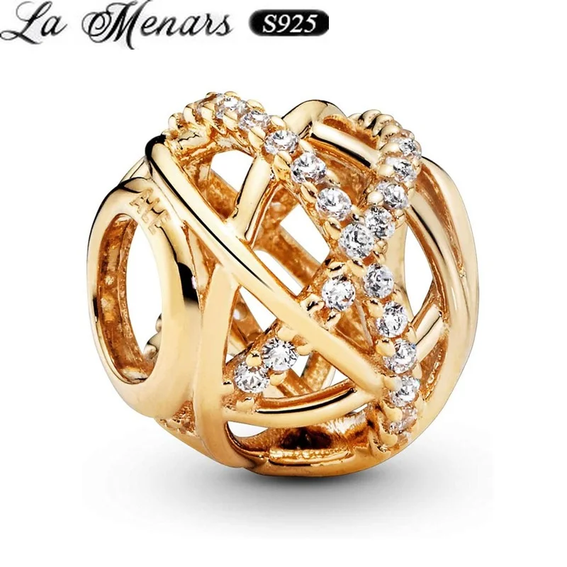 La Menars Wrist Beads Fine Jewelry Charms Women Bracelet Making 925 Sterling Silver Openwork Gold Cross Beads
La Menars Wrist Beads Fine Jewelry Charms Women Bracelet Making 925 Sterling Silver Openwork Gold Cross Beads