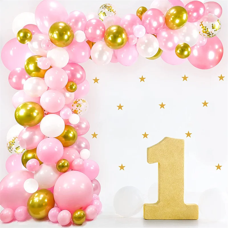 Pink White Balloon Garland Arch Set with Confetti Balloon for Wedding Baby Shower Birthday Party Decor Valentine's Day Supplies
Pink White Balloon Garland Arch Set with Confetti Balloon for Wedding Baby Shower Birthday Party Decor Valentine's Day Supplies