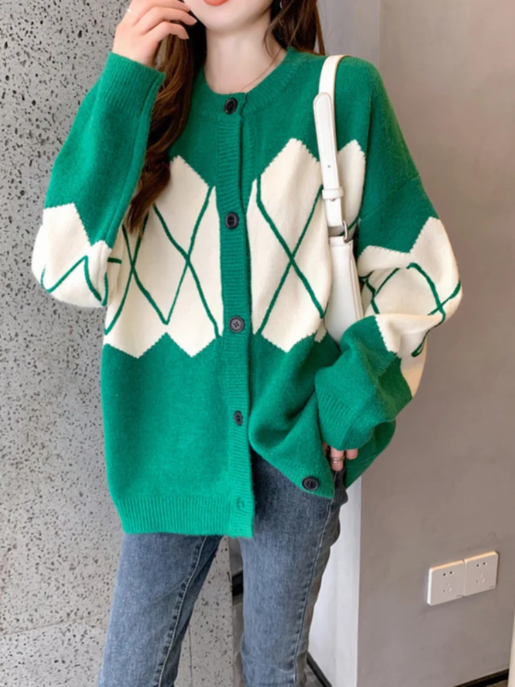Fashion Women Sweaters 2023 Autumn Winter Versatile Knitwears Coats LOOSE Color Block Cardigan Korean Fashion Long Sleeve Top
Fashion Women Sweaters 2023 Autumn Winter Versatile Knitwears Coats LOOSE Color Block Cardigan Korean Fashion Long Sleeve Top