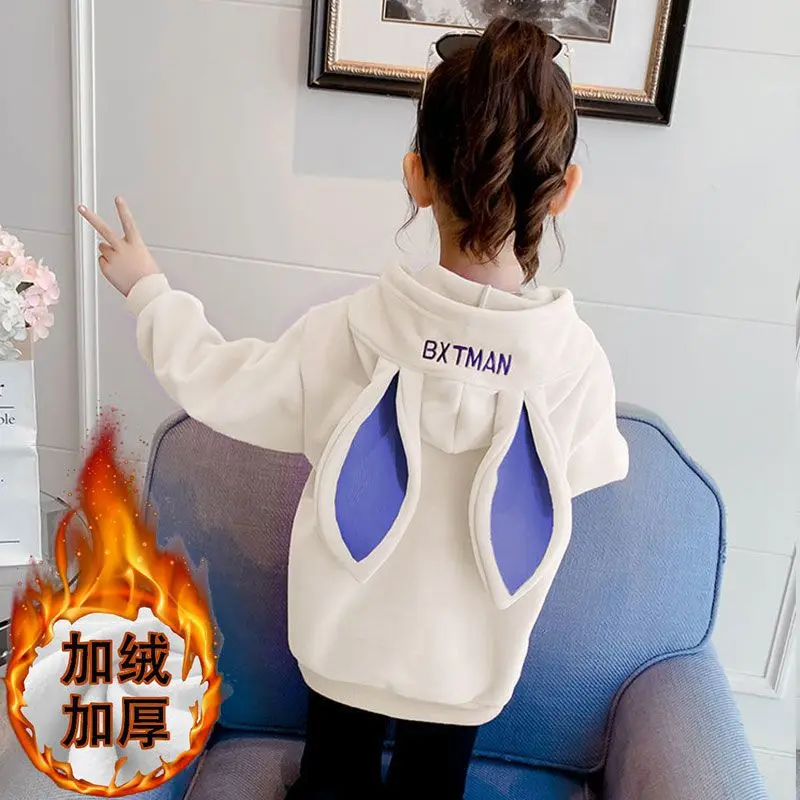 Loose Bunny Ear Hoodies For Girls Warm Long Sleeve Sweet Kawaii Rabbit Hooded 2023 Autumn Winter Cute Sweatshirt
Loose Bunny Ear Hoodies For Girls Warm Long Sleeve Sweet Kawaii Rabbit Hooded 2023 Autumn Winter Cute Sweatshirt