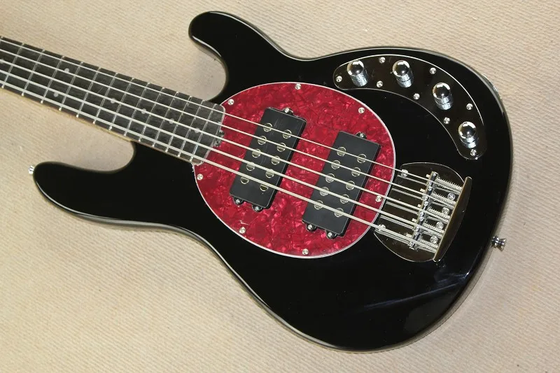 Free Shipping Factory Custom 5 string music man Active pickups 9V battery guitar Electric Bass Guitar 01 
Free Shipping Factory Custom 5 string music man Active pickups 9V battery guitar Electric Bass Guitar 01