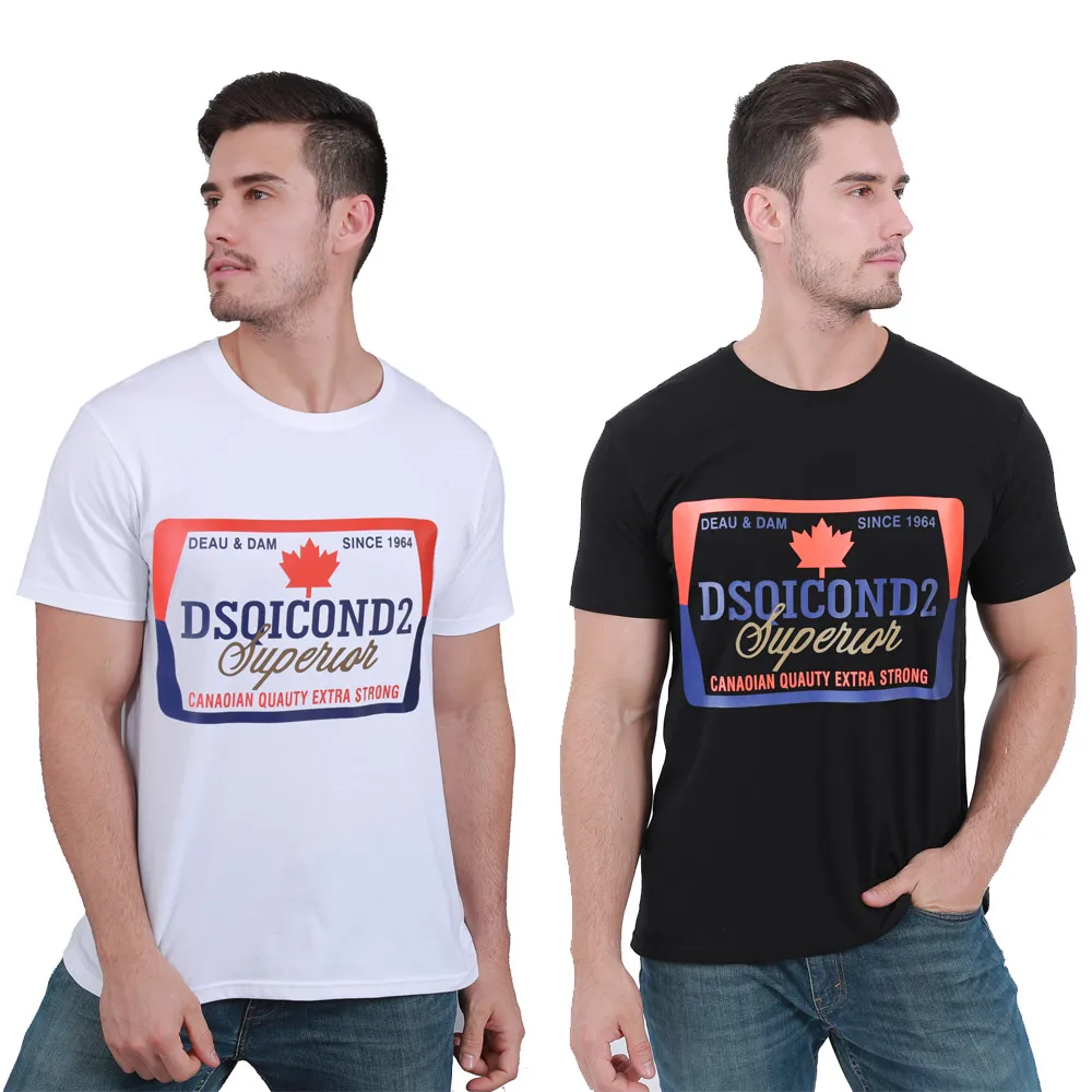 DSQICOND2 Brand Tees Men's T Shirt Short Sleeves Men Tops Print Cotton Fashion Tide Summer Casual Loose Couple Short Sleeve Tees
DSQICOND2 Brand Tees Men's T Shirt Short Sleeves Men Tops Print Cotton Fashion Tide Summer Casual Loose Couple Short Sleeve Tees