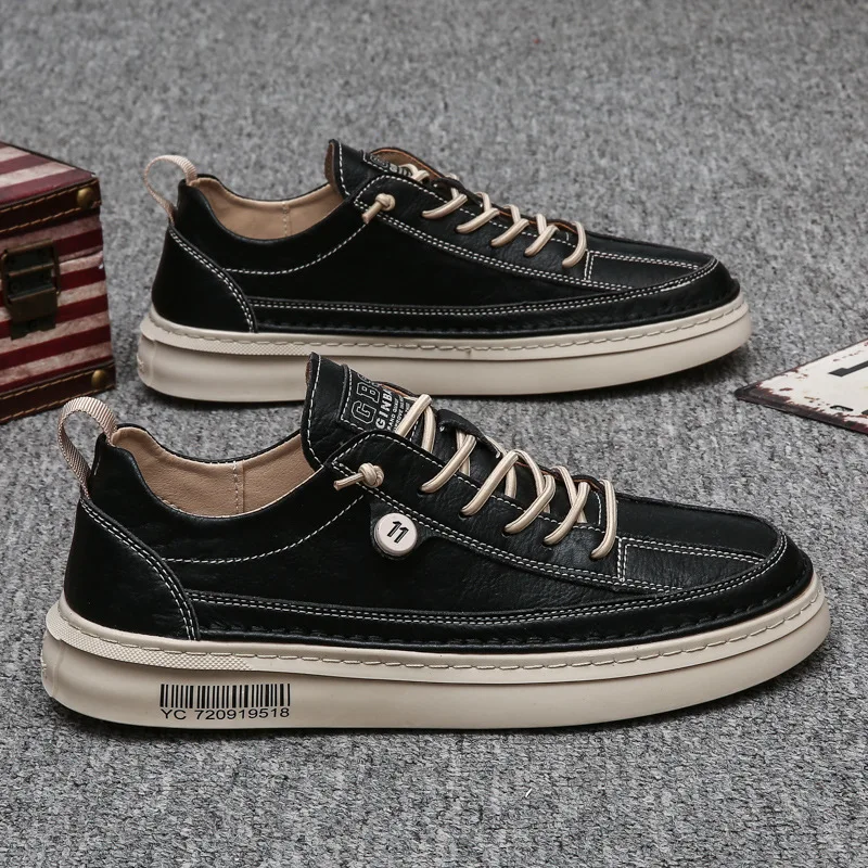 Man Sneakers Black White Casual Shoes for Boys Size 39-44 Low Top Lace Up Waterproof Autumn Leisure Shoes Solid Color Basic Shoe
Man Sneakers Black White Casual Shoes for Boys Size 39-44 Low Top Lace Up Waterproof Autumn Leisure Shoes Solid Color Basic Shoe