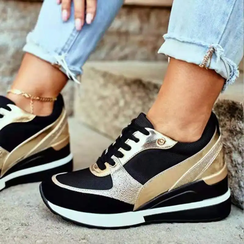 Ladies Sneakers Ladies Casual Shoes PU Solid Color Round Increased High Top Non Slip Waterproof Women Casual Shoes Woman Shoes
Ladies Sneakers Ladies Casual Shoes PU Solid Color Round Increased High Top Non Slip Waterproof Women Casual Shoes Woman Shoes