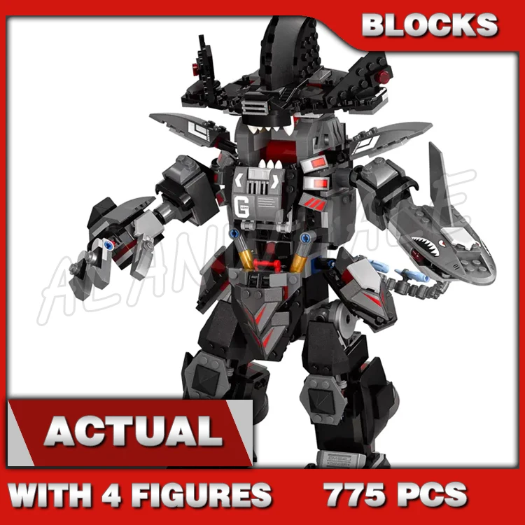 775 шт., набор строительных блоков Shinobi Garma Mecha Man, подвижные руки, ноги Garmadon Shark Blaster 10719, совместимы с моделями
775 шт., набор строительных блоков Shinobi Garma Mecha Man, подвижные руки, ноги Garmadon Shark Blaster 10719, совместимы с моделями