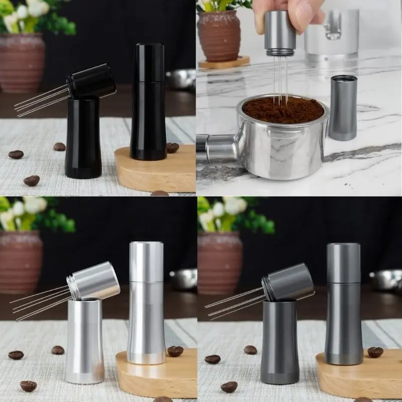 Coffee Tamper Aluminium Needles Espresso Powder Stirrer Distributor Leveler WDT Tools Cafe Stirring barista accessories
Coffee Tamper Aluminium Needles Espresso Powder Stirrer Distributor Leveler WDT Tools Cafe Stirring barista accessories