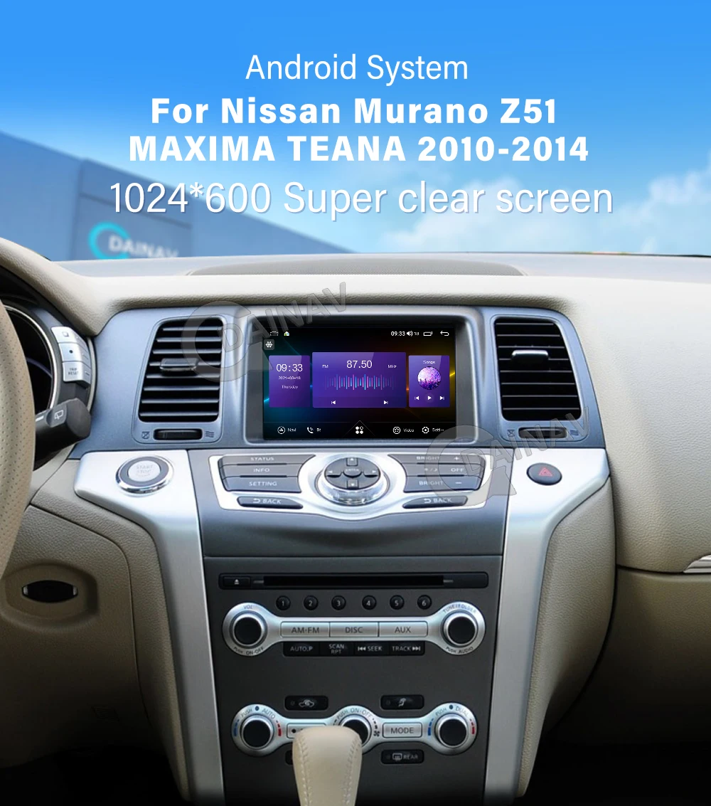 128GB 2 DIN Android For Nissan Murano Z51 MAXIMA TEANA 2010 2011 Auto Car Radio Stereo Multimedia DVD Player GPS Head Unit
128GB 2 DIN Android For Nissan Murano Z51 MAXIMA TEANA 2010 2011 Auto Car Radio Stereo Multimedia DVD Player GPS Head Unit