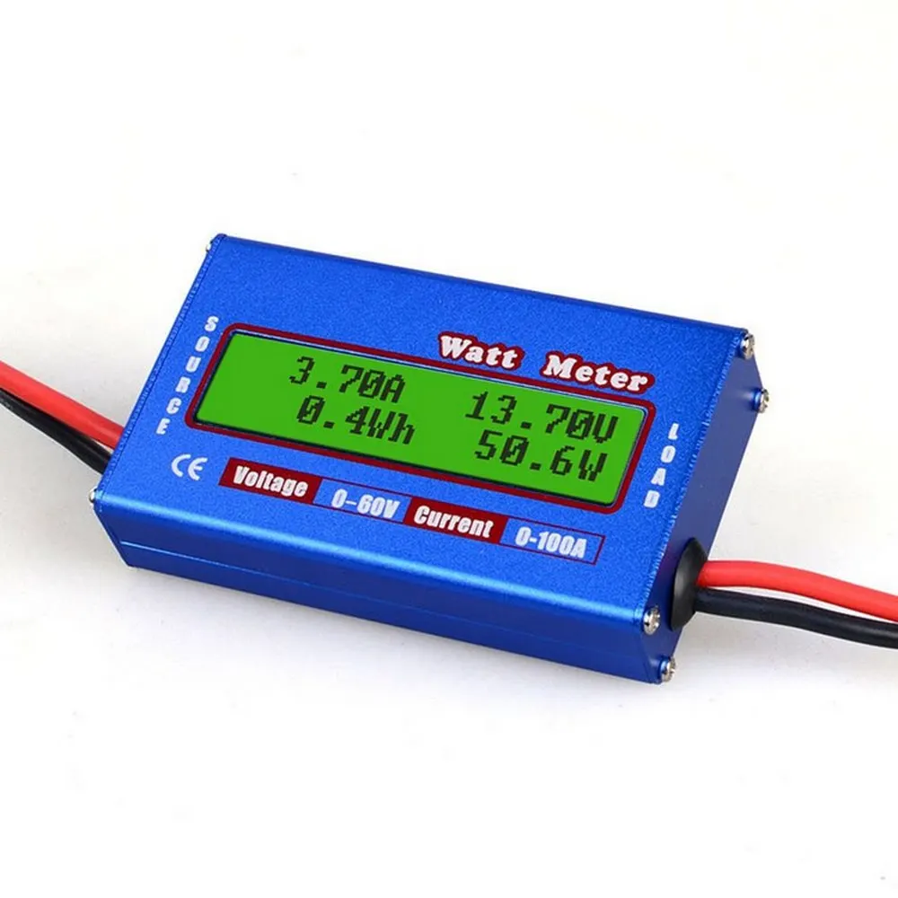 RC 100/150A Watt Meter and Power Analyzer Battery Voltage Amp Meter with LCD Digital Display 12V 24V Solar Wind Analyzer
RC 100/150A Watt Meter and Power Analyzer Battery Voltage Amp Meter with LCD Digital Display 12V 24V Solar Wind Analyzer