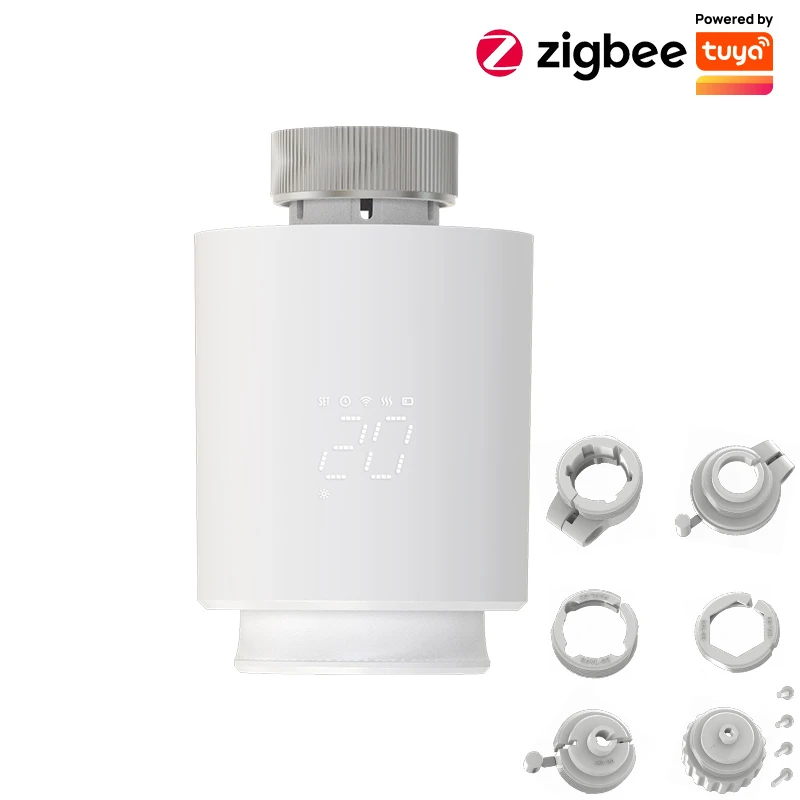 Умный термостат для радиатора Tuya ZigBee3.0
Умный термостат для радиатора Tuya ZigBee3.0