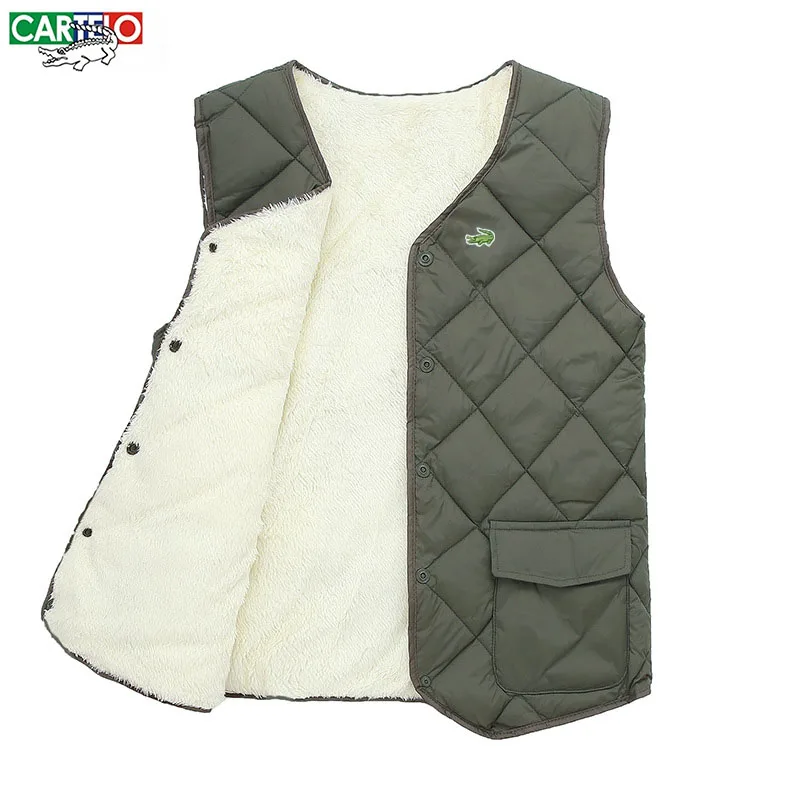 CARTELO High Quality Embroidery Autumn And Winter Cotton Shirt Sleeveless Plush Thickened Men's And Women's Vest Jacket
CARTELO High Quality Embroidery Autumn And Winter Cotton Shirt Sleeveless Plush Thickened Men's And Women's Vest Jacket
