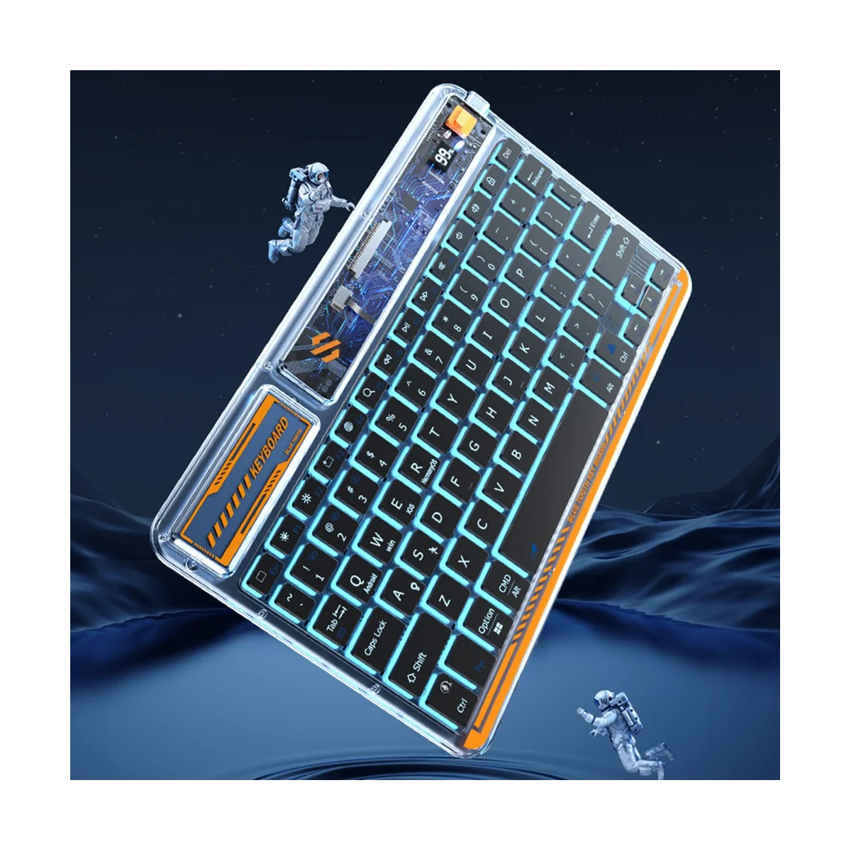 Беспроводная Bluetooth-клавиатура с голосовыми клавишами типа C, мини-клавиатура с RGB-подсветкой для iPad, Huawei, Xiaomi, Windows-зеленая
Беспроводная Bluetooth-клавиатура с голосовыми клавишами типа C, мини-клавиатура с RGB-подсветкой для iPad, Huawei, Xiaomi, Windows-зеленая