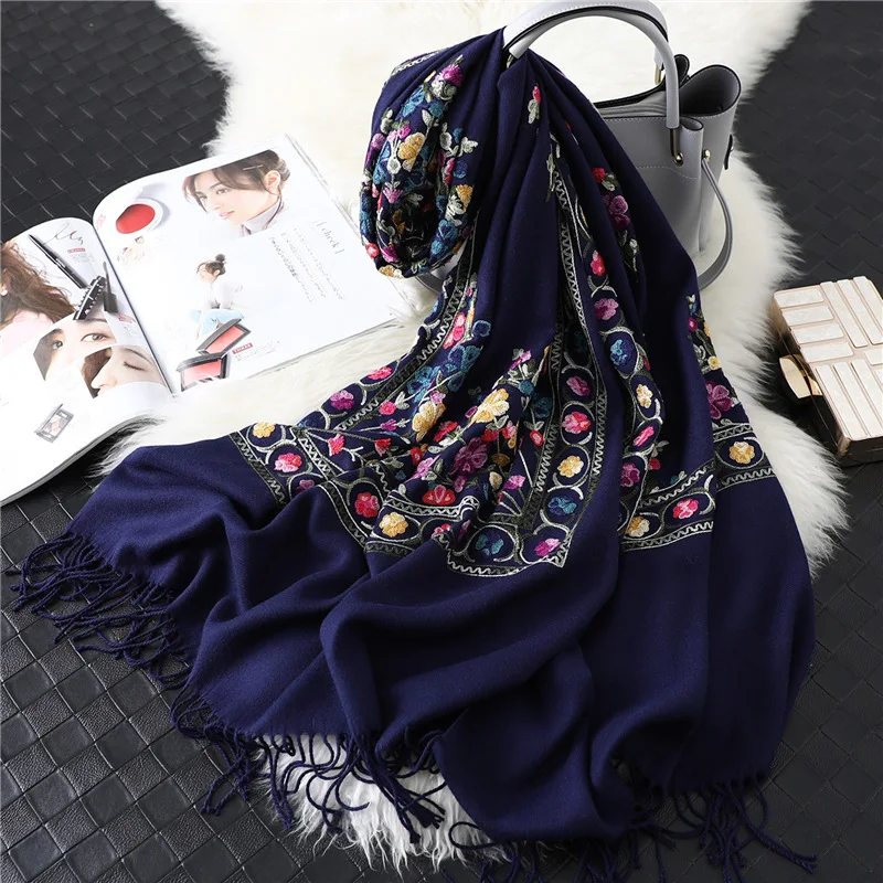 2022 Winter Scarf for Women Thick Warm Cashmere Shawl Blanket Hijabs Embroidery Foulard Fashion Female Pashmina Bandana New
2022 Winter Scarf for Women Thick Warm Cashmere Shawl Blanket Hijabs Embroidery Foulard Fashion Female Pashmina Bandana New