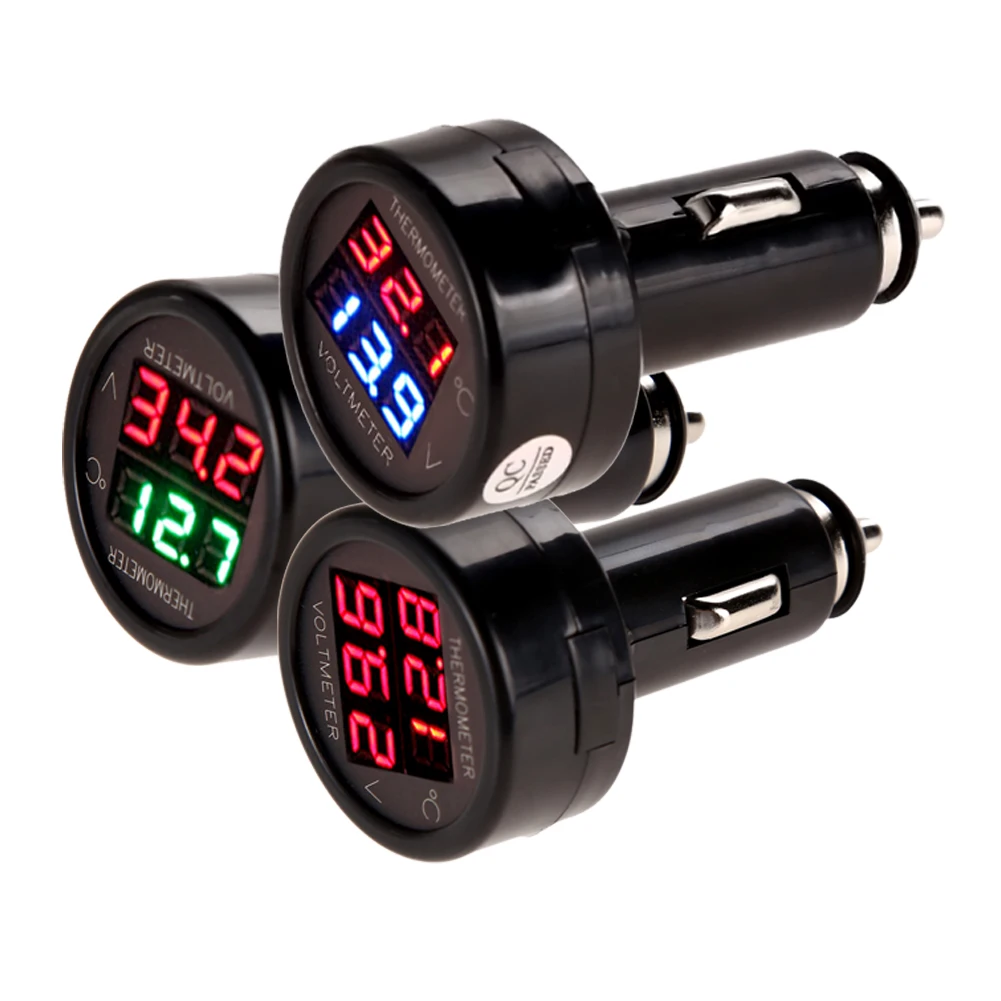 2 In 1 12V 24V Car Volt Meter Auto LED Digital Voltmeter Gauge Thermometer USB Charger Voltage Meter Car Cigarette Accessories
2 In 1 12V 24V Car Volt Meter Auto LED Digital Voltmeter Gauge Thermometer USB Charger Voltage Meter Car Cigarette Accessories