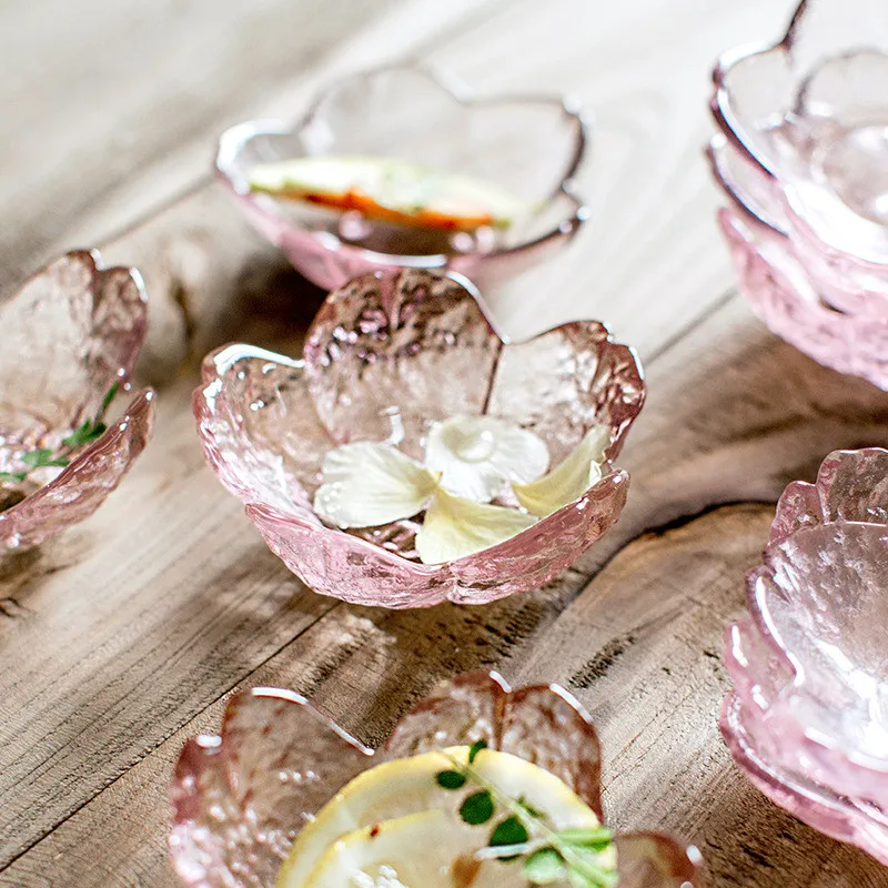 Pink Cherry Flower-Shaped Glass PlateJapanese Flavored Vinegar Fruit Snack Dessert Glass Leaves Tableware Sets Snack Dish Plate
Pink Cherry Flower-Shaped Glass PlateJapanese Flavored Vinegar Fruit Snack Dessert Glass Leaves Tableware Sets Snack Dish Plate