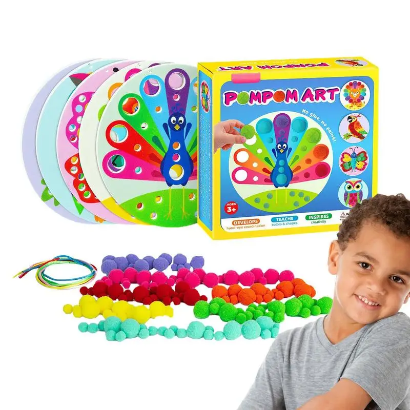 Pom Pom Arts Crafts Kit Plush Pom Pom Animal Pictures Arts Crafts Kit Decorative Montessori Toys Multifunctional Preschool
Pom Pom Arts Crafts Kit Plush Pom Pom Animal Pictures Arts Crafts Kit Decorative Montessori Toys Multifunctional Preschool