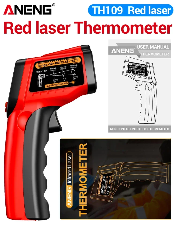 ANENG TH109 Бесконтактный инфракрасный термометр
ANENG TH109 Бесконтактный инфракрасный термометр