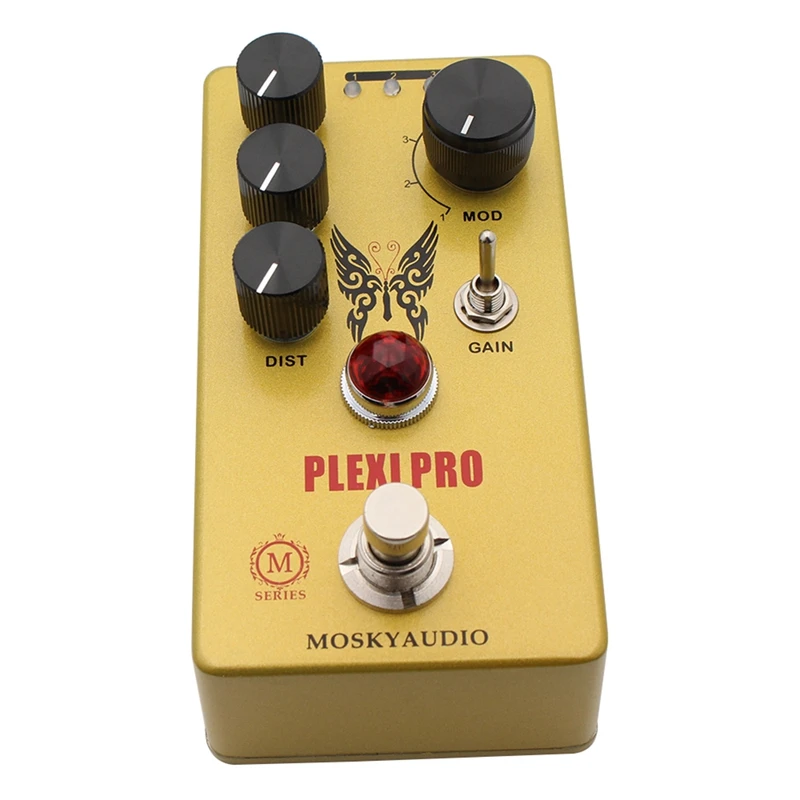 Педаль для создания эффектов для гитары MOSKYAUDIO PLEXI PRO с 4 моделями и истинным байпасом
Педаль для создания эффектов для гитары MOSKYAUDIO PLEXI PRO с 4 моделями и истинным байпасом