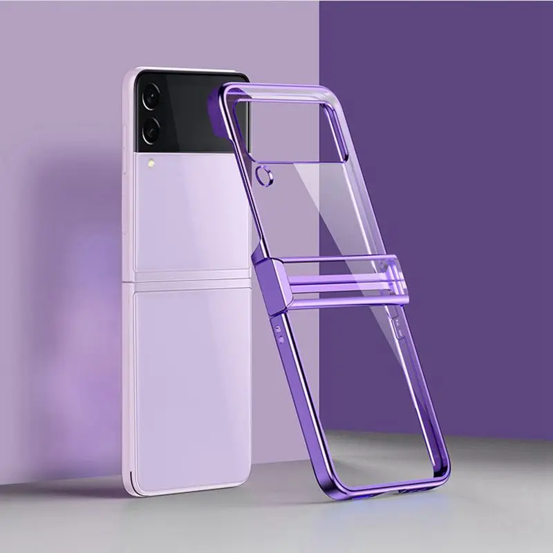 Luxury Plating Clear Hard Case For Samsung Galaxy Z Flip3 5G Z Flip 3 ZFlip3 PC Shockproof Protective Phone Cover
Luxury Plating Clear Hard Case For Samsung Galaxy Z Flip3 5G Z Flip 3 ZFlip3 PC Shockproof Protective Phone Cover