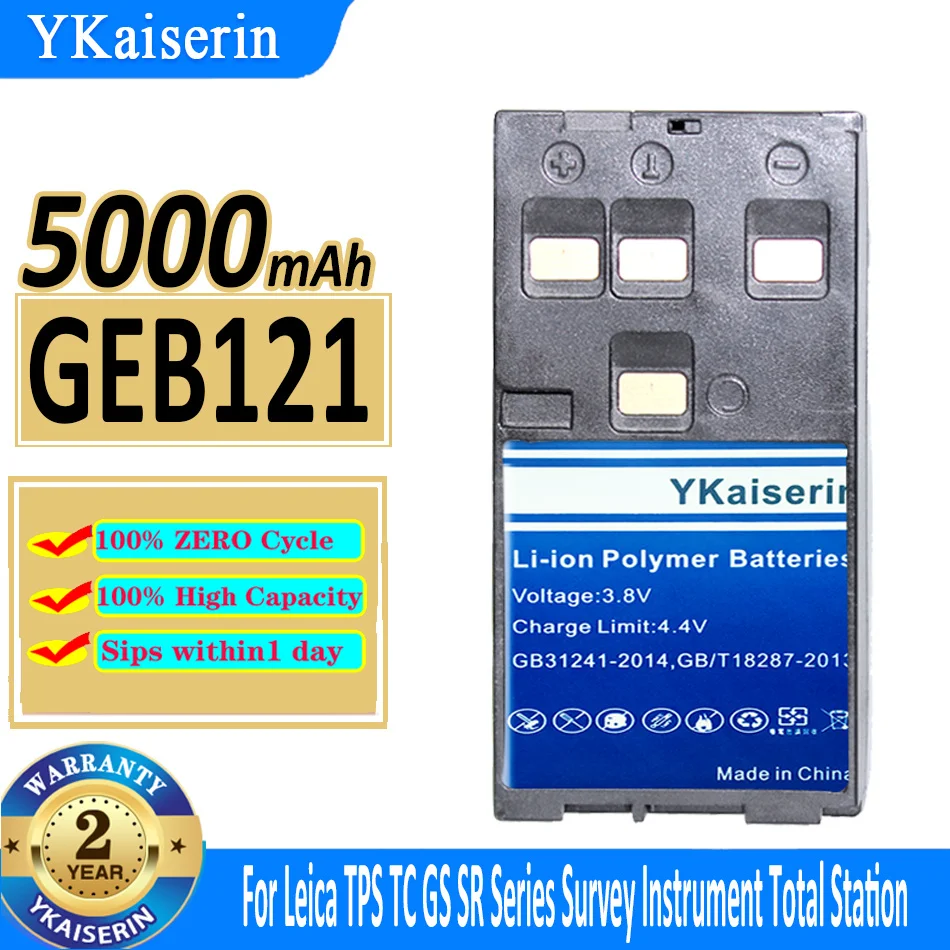 5000mAh YKaiserin Battery GEB121 For Leica TPS TC GS SR Series Survey Instrument Total Station Bateria
5000mAh YKaiserin Battery GEB121 For Leica TPS TC GS SR Series Survey Instrument Total Station Bateria