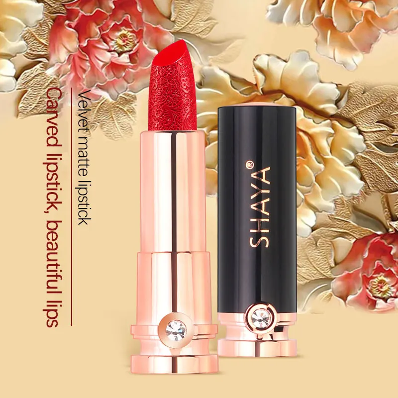 6 Colors Carved Lipstick Velvet Matte Lip Stick Long Lasting Waterproof Moisturizing No Stick To Cup Lip Tint Lip Glaze Cosmetic
6 Colors Carved Lipstick Velvet Matte Lip Stick Long Lasting Waterproof Moisturizing No Stick To Cup Lip Tint Lip Glaze Cosmetic