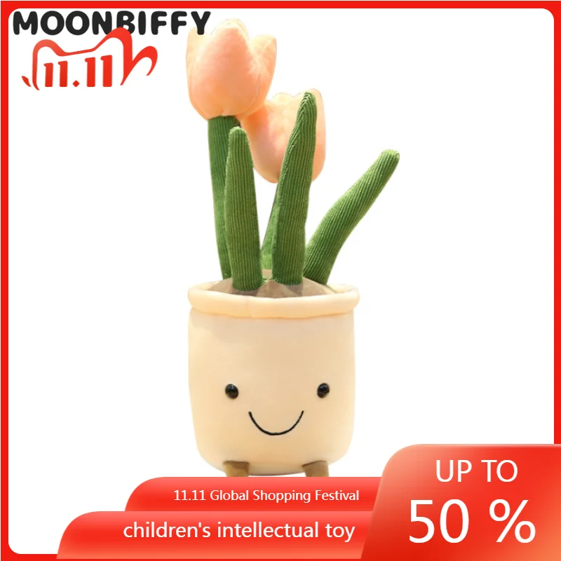 Lifelike Tulip&Succulent Plants Plush Stuffed Decor Toys Soft Bookshelf Decor Doll Creative Potted Flowers Pillow for Girls Gift
Lifelike Tulip&Succulent Plants Plush Stuffed Decor Toys Soft Bookshelf Decor Doll Creative Potted Flowers Pillow for Girls Gift