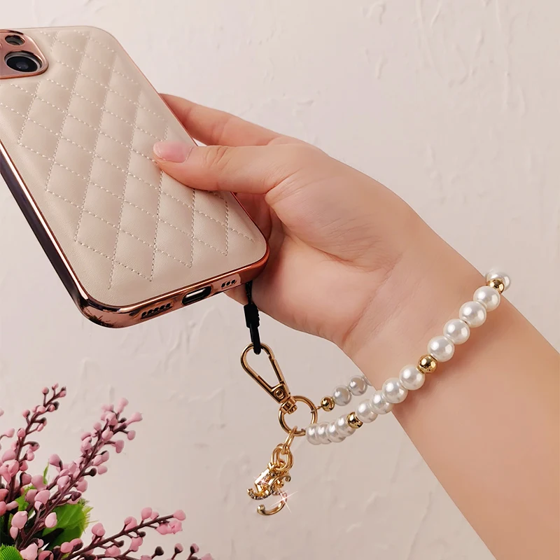 Mobile Phone Lanyard Pendant Womens Anti-lost Rope Pendant Lanyard Short Hand-beaded Wrist Pendant Pearl Pendant Short Exquisite
Mobile Phone Lanyard Pendant Womens Anti-lost Rope Pendant Lanyard Short Hand-beaded Wrist Pendant Pearl Pendant Short Exquisite
