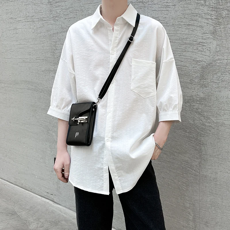 Summer 6 Colors Short Sleeve Shirts Men Fashion Society Mens Dress Shirts Korean Version Loose Pocket Casual Shirts Men M-3XL
Summer 6 Colors Short Sleeve Shirts Men Fashion Society Mens Dress Shirts Korean Version Loose Pocket Casual Shirts Men M-3XL