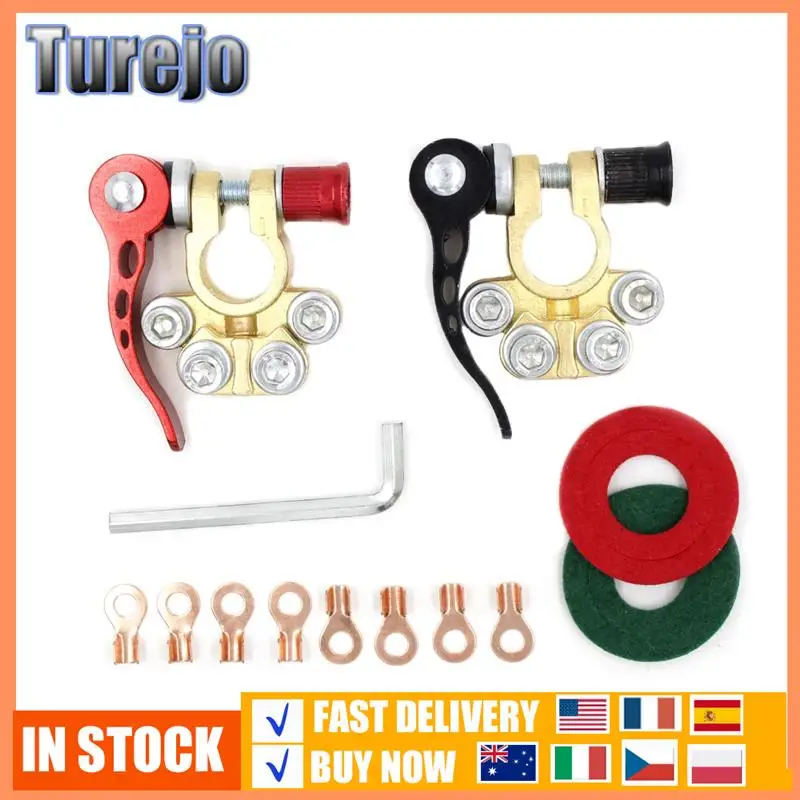 1 Pair Car Quick Disconnect Auto Car Battery Terminal Wire Cable Clamp Terminal Screw Connection For Car Truck Accessories
1 Pair Car Quick Disconnect Auto Car Battery Terminal Wire Cable Clamp Terminal Screw Connection For Car Truck Accessories